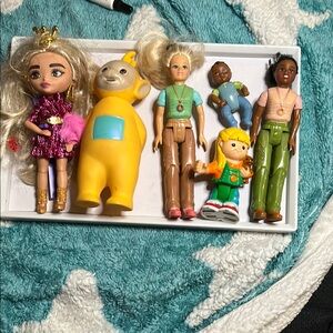 Yellow and Pink Doll Set with Accessories